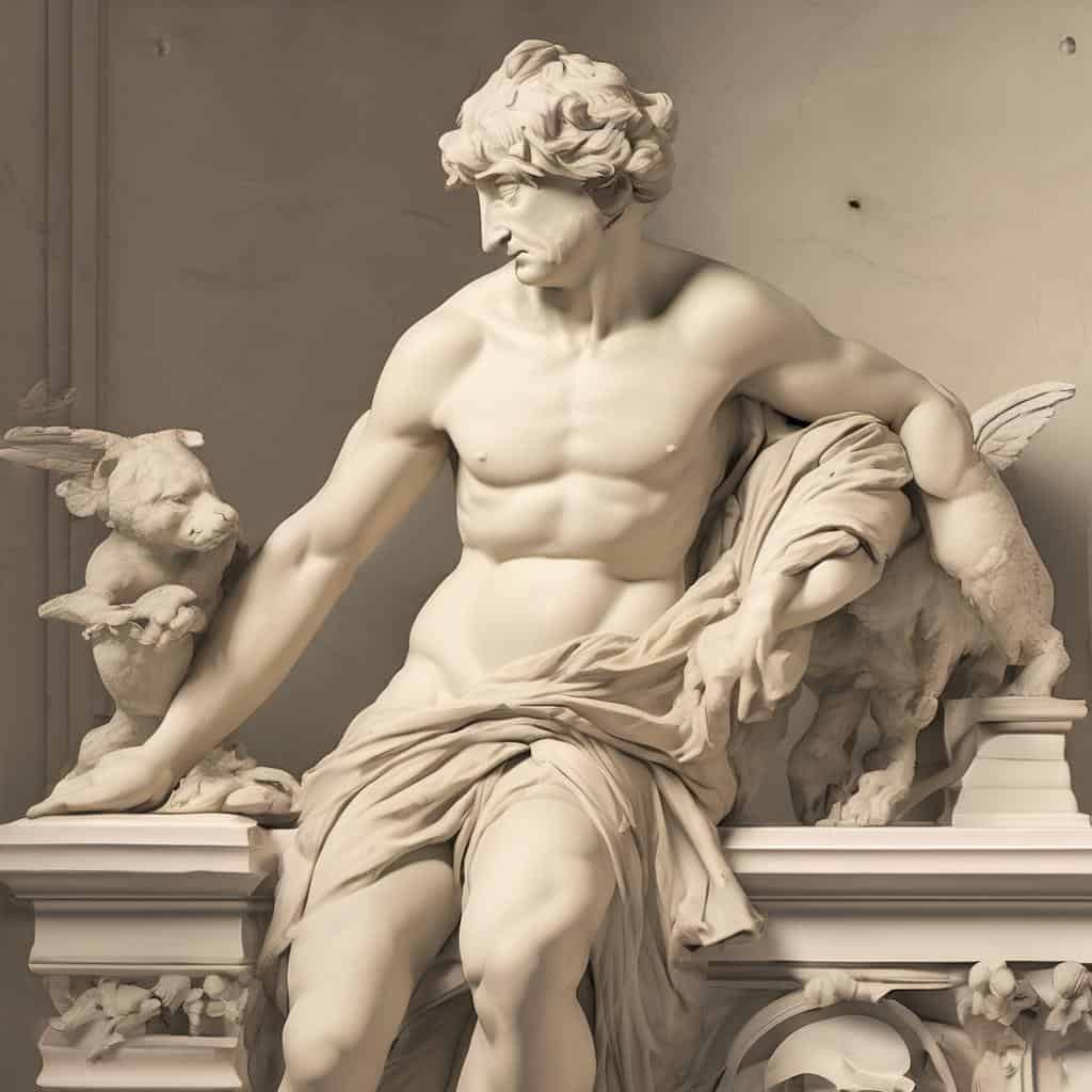 Κεντρικό στοιχείο, ενέργεια, δύναμη, μαρμάρινο άγαλμα, ελληνική τέχνη, ιστορία, πολιτισμός, γλυπτική, αρχαία τέχνη, τέχνη και πολιτισμός.